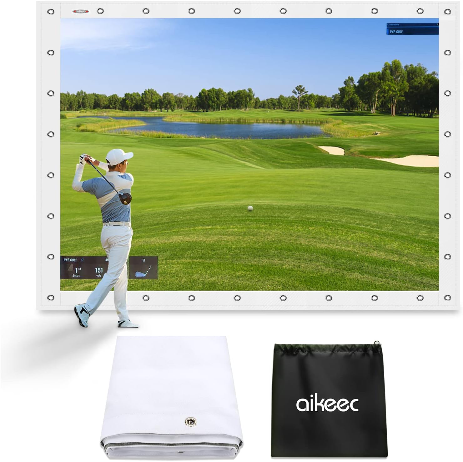 aikeec Golf Simulator Impact Screen for Indoor and [...]
