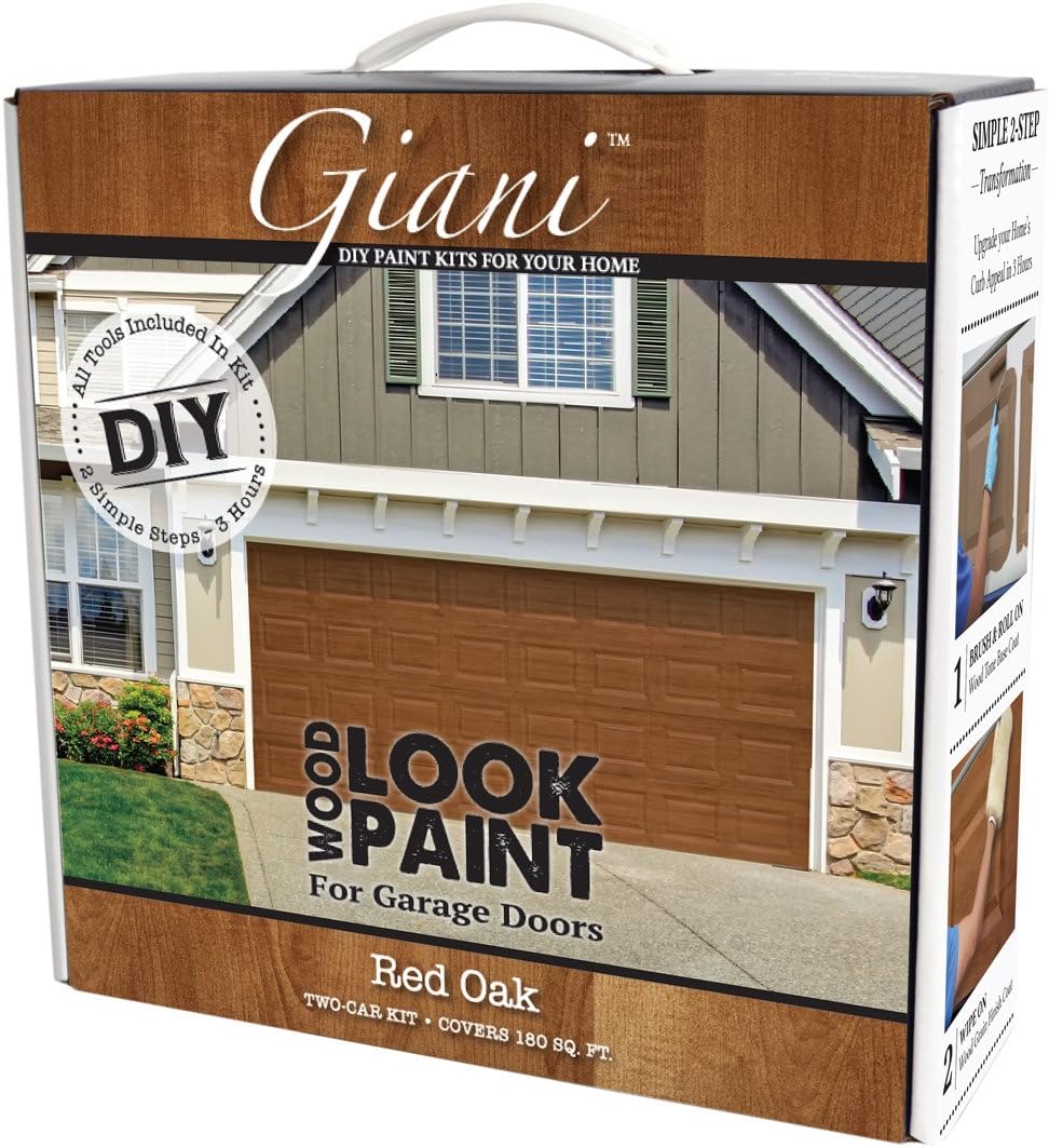 Wood Look Paint Kit for Garage Doors (Red Oak)