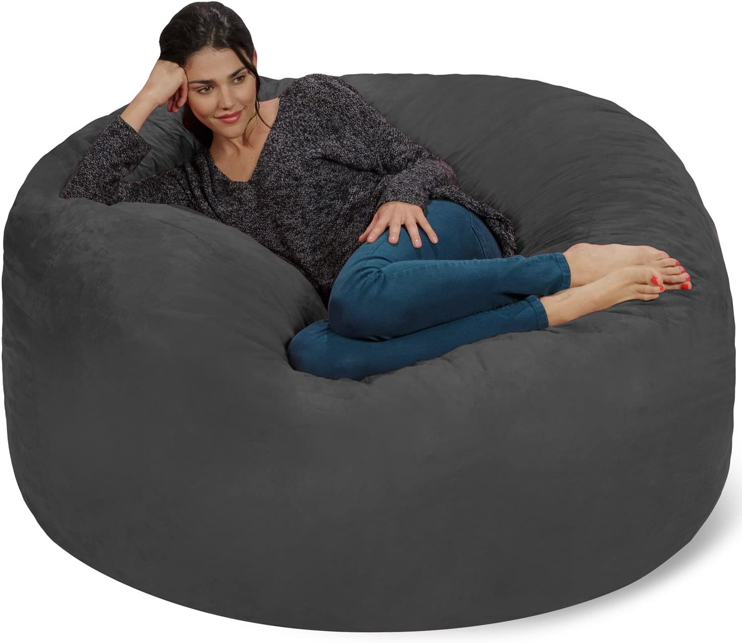 Chill Sack Bean Bag Chair: Giant 5' Memory Foam [...]