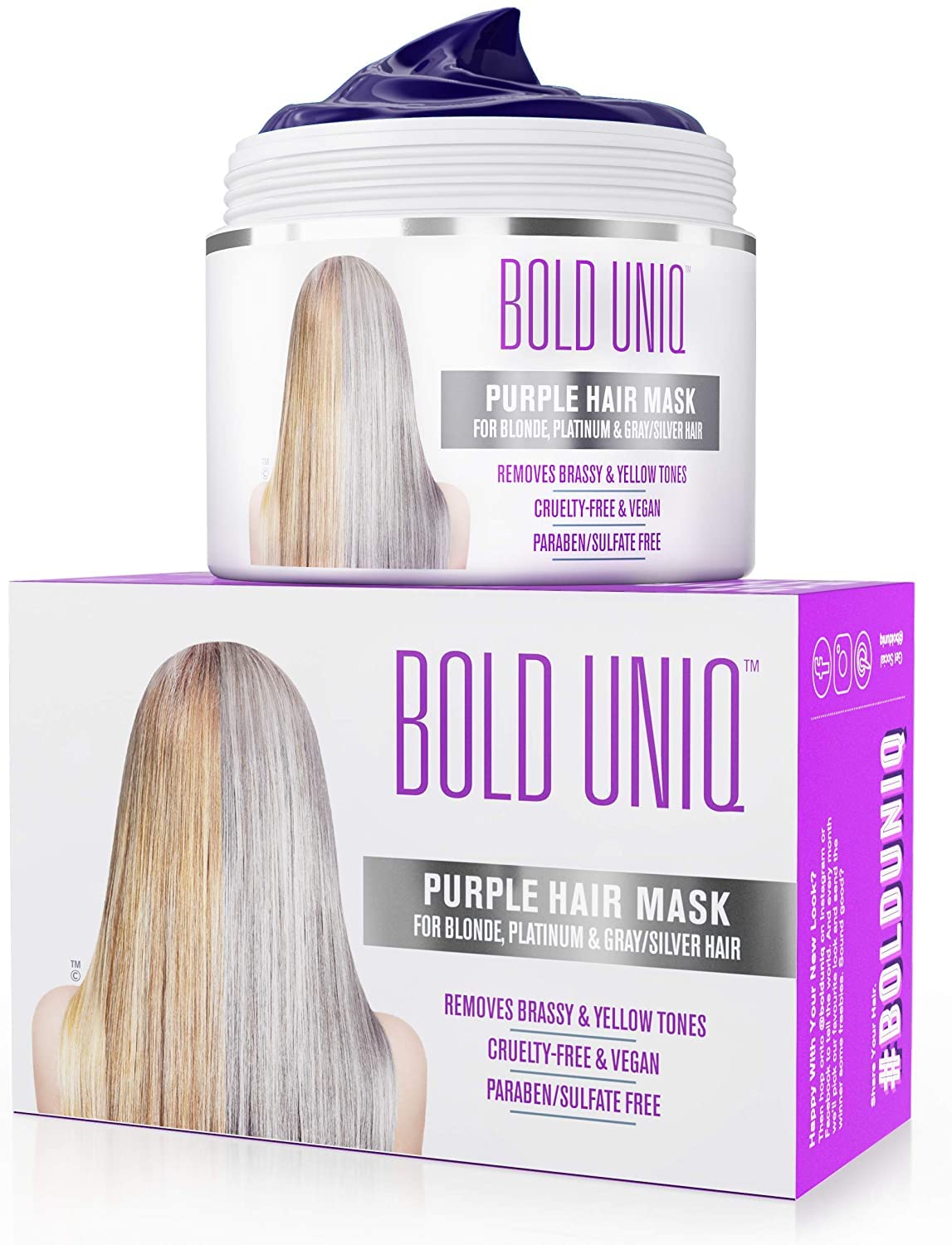 Bold Uniq Purple Hair Mask - For Blonde, Platinum, [...]