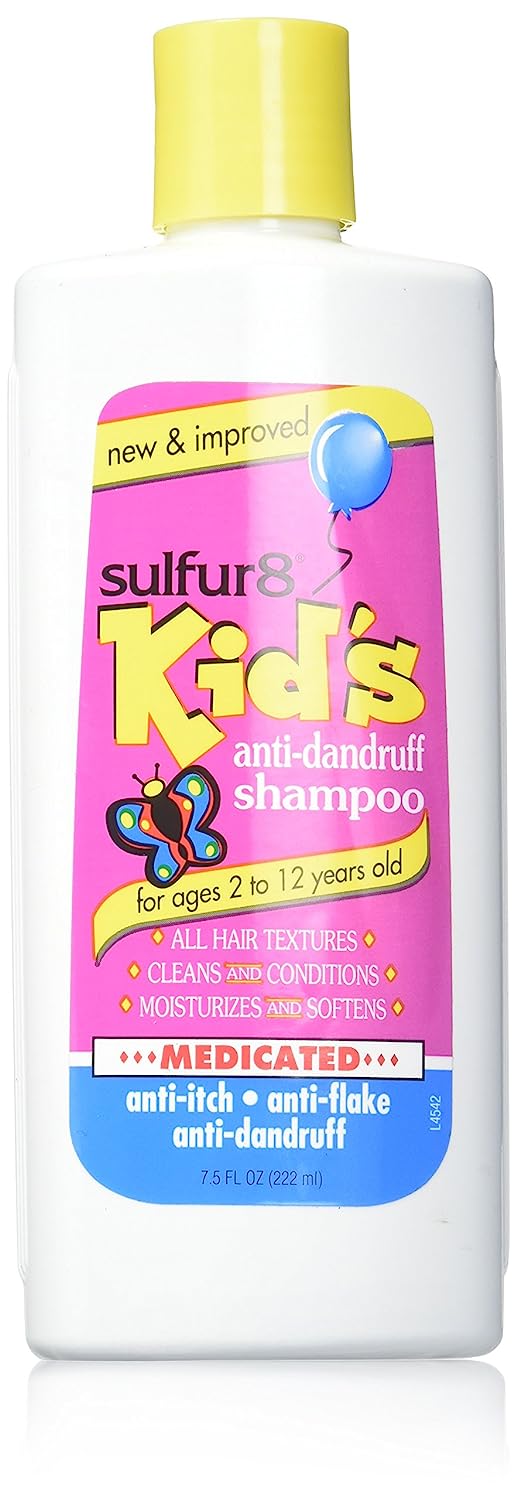 Sulfur8 Kids Medicated Anti Dandruff Shampoo, 7.5 Ounce