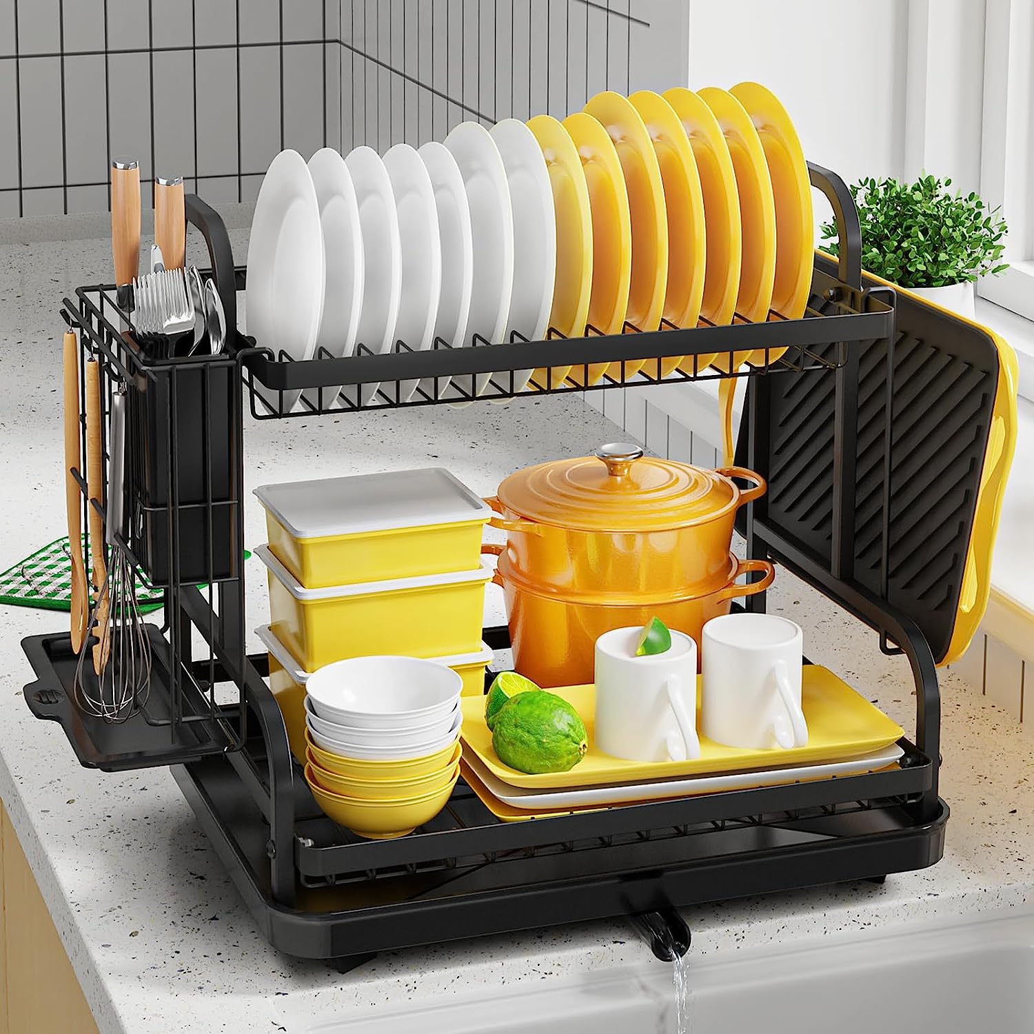 Sakugi Dish Drying Rack for Countertop - Rustproof [...]