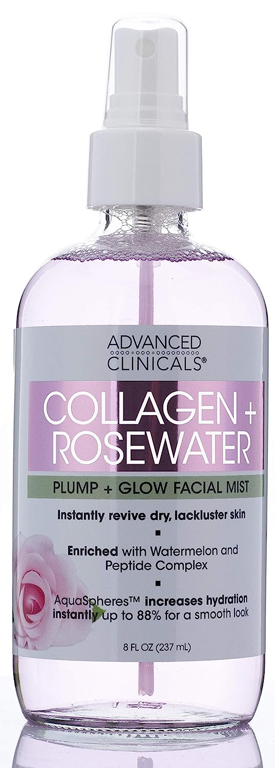 Advanced Clinicals Collagen + Rosewater Face Mist Skin [...]