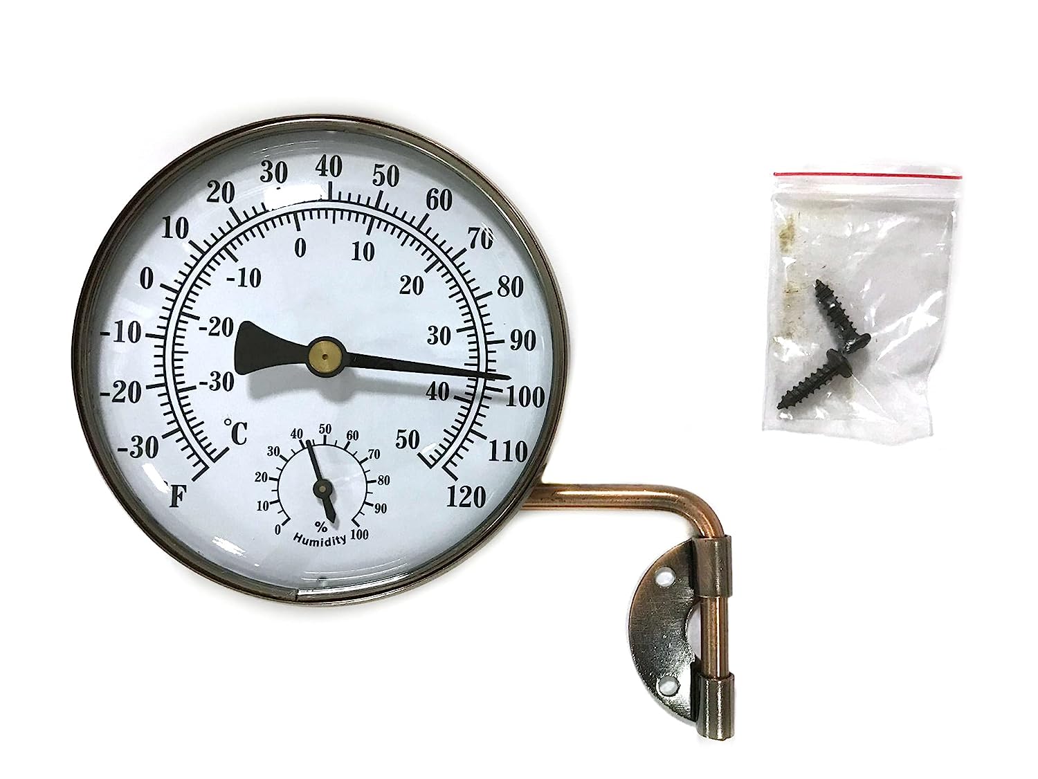 MEASURETOOL Brass Swivel Thermometer/Hygrometer, [...]