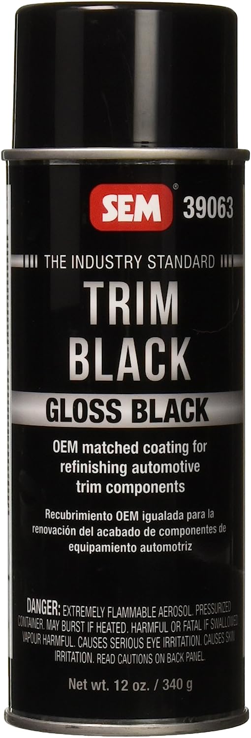 SEM 39063 Gloss Trim Black Aerosol - 12 oz.