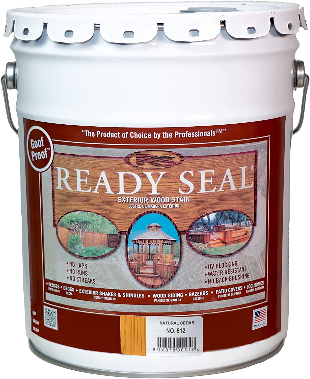 Ready Seal 512 5-Gallon Pail Natural Cedar Exterior [...]