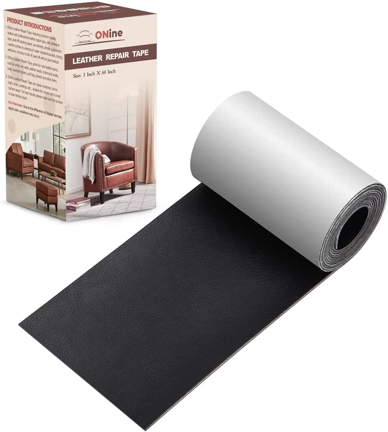 Leather Tape 3X60 Inch Self-Adhesive Leather Repair [...]