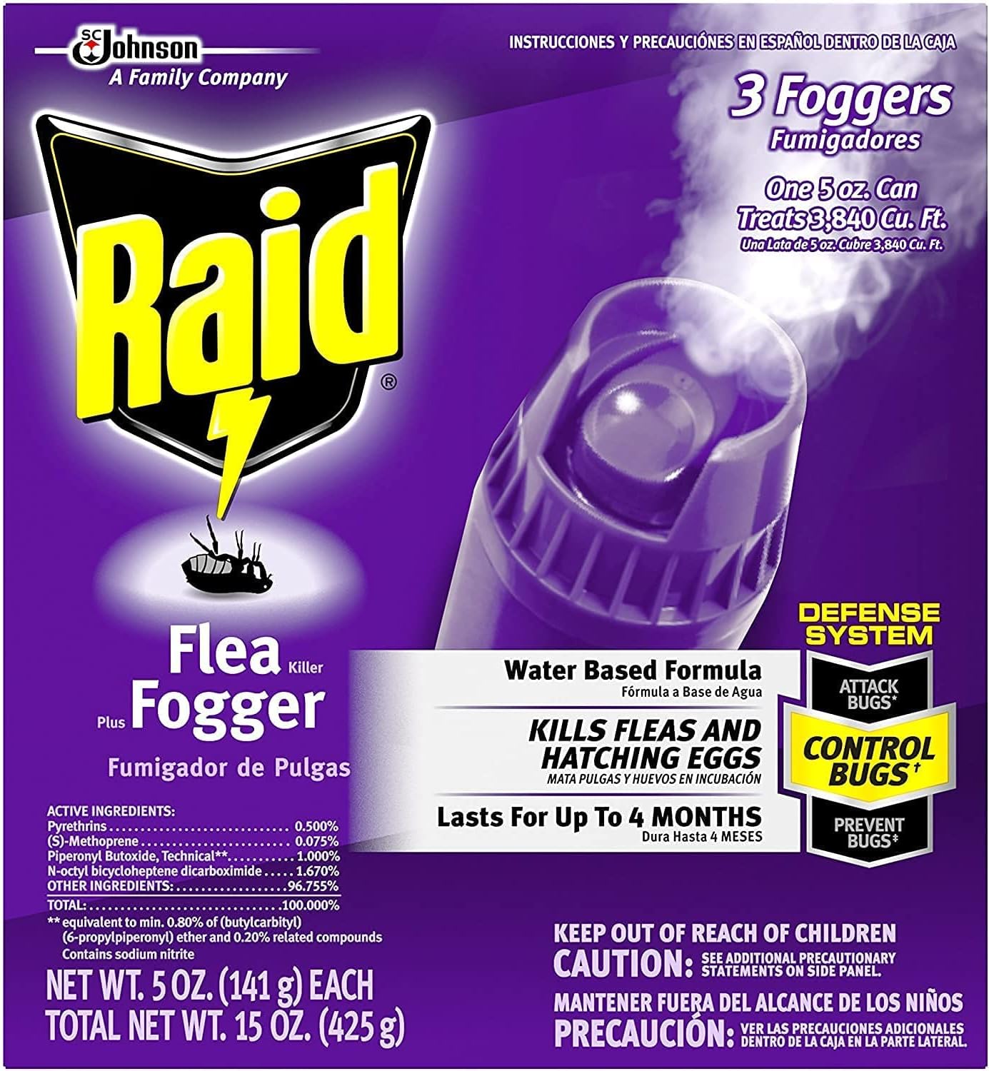 Raid Flea Flogger Plus Killer, Kills Fleas and [...]