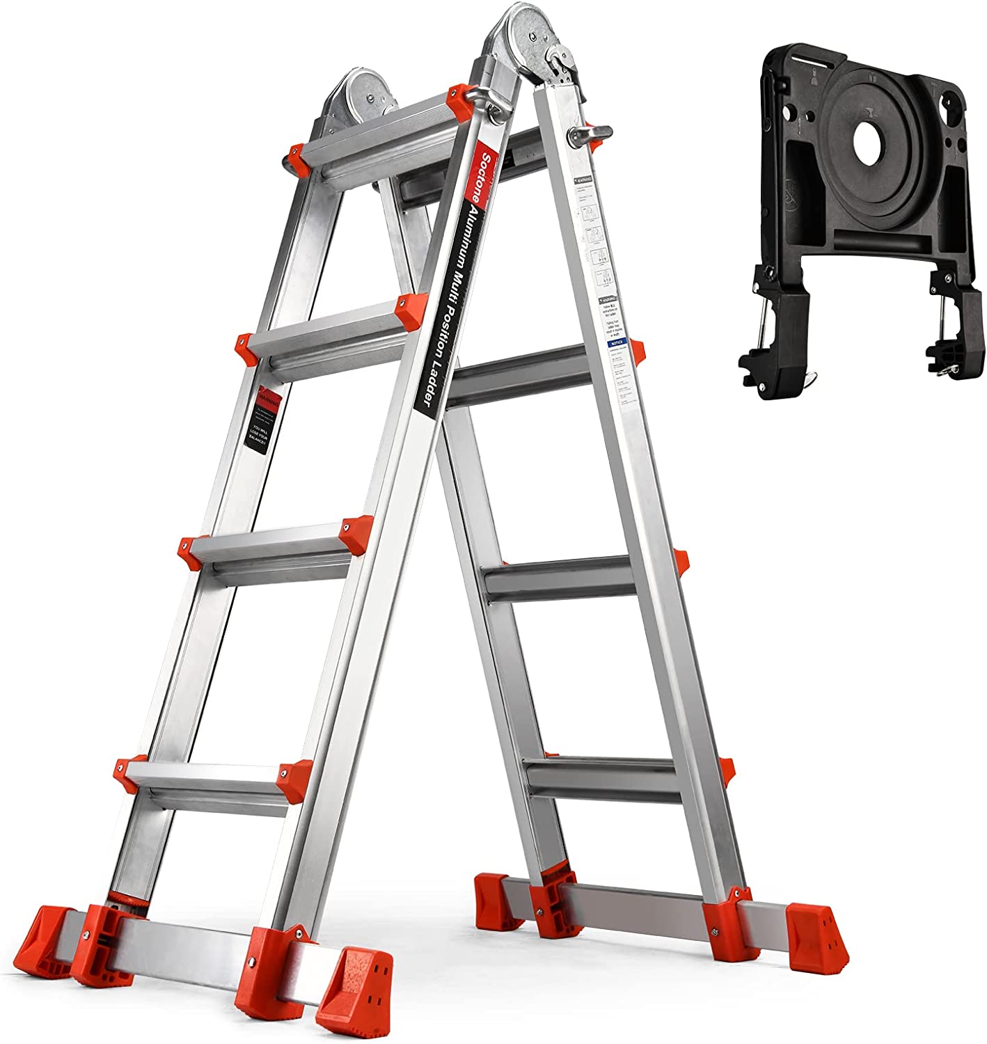 Soctone Ladder, A Frame 4 Step Ladder Extension [...]