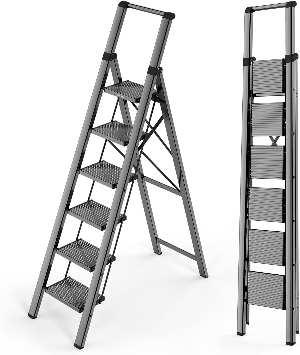 WOA WOA 6 Step Ladder, Lightweight Foldable Ladder [...]