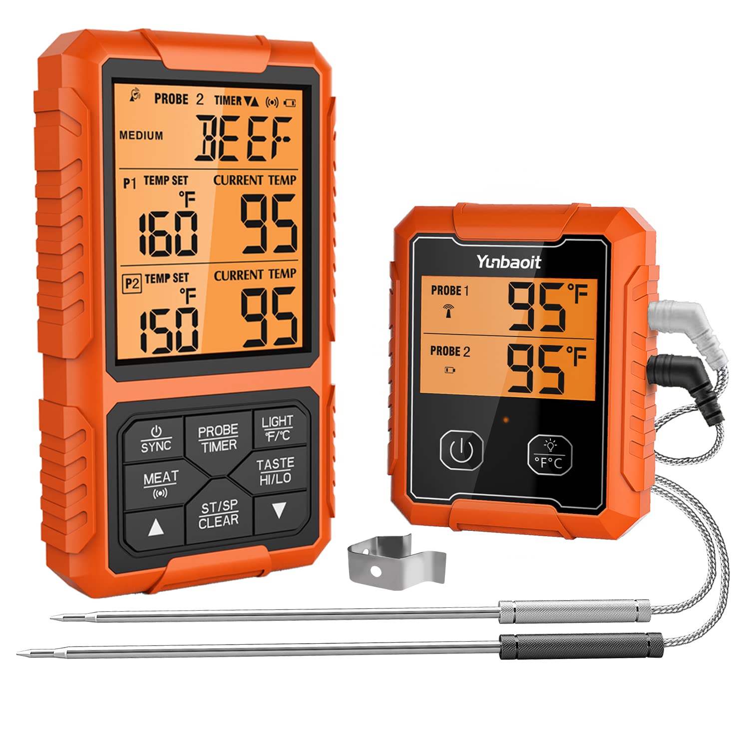 Wireless Meat Thermometer, Yunbaoit Digital Remote [...]