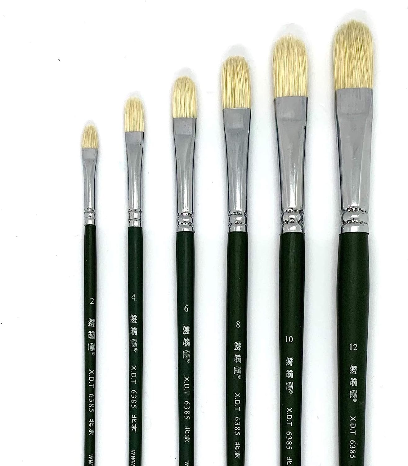 XDT#6385 Filbert Artist Paint Brush 6 Piece Set Medium [...]