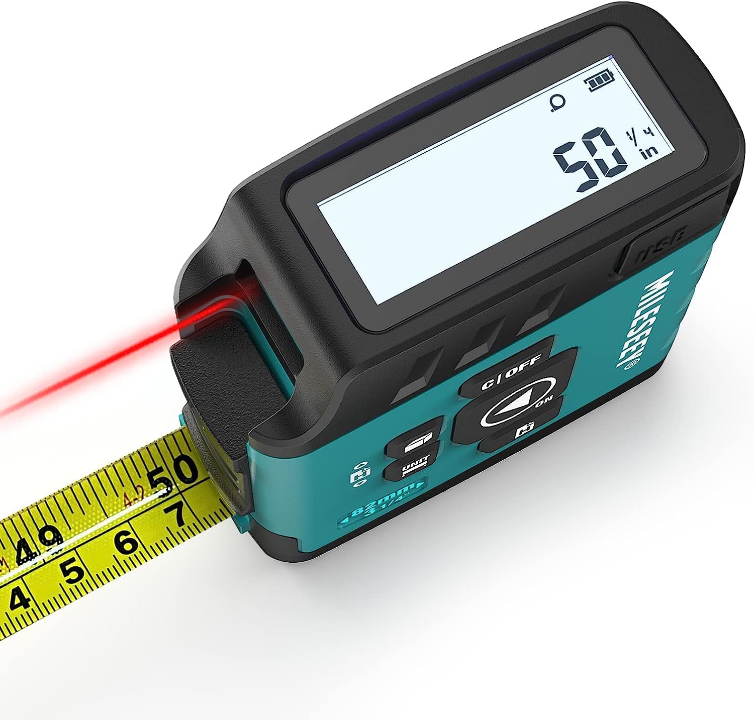 MiLESEEY Laser Tape Measure 3-in-1, 130FT Laser [...]
