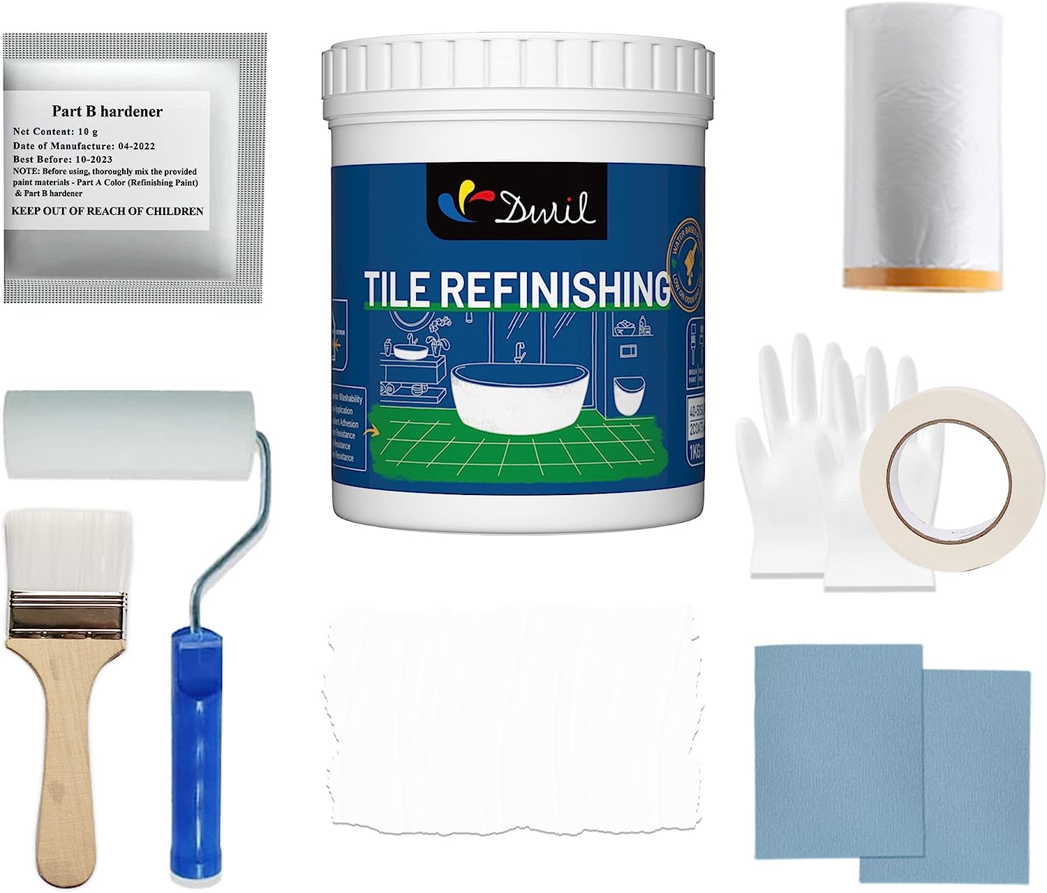 DWIL Tub and Tile Refinishing Kit - Odorless DIY Sink [...]