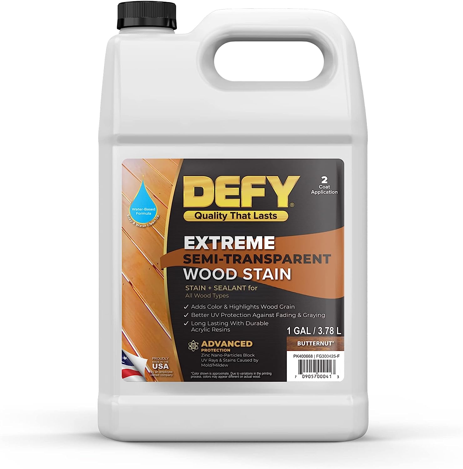 Defy Extreme Wood Stain 1-Gallon (Butternut)