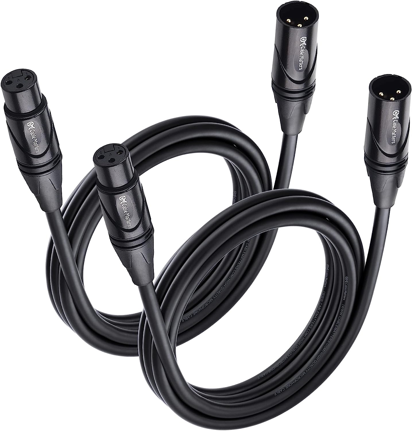Cable Matters 2-Pack Premium XLR to XLR Microphone [...]