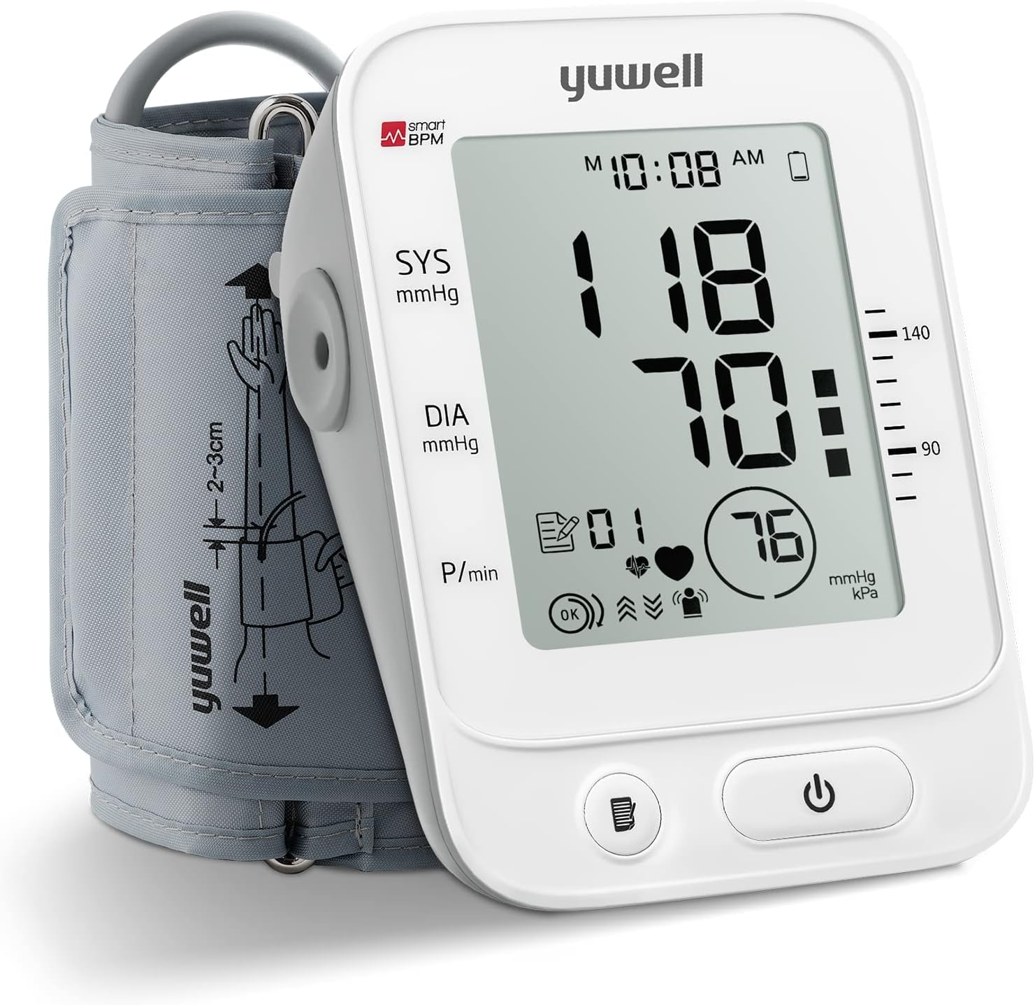 yuwell Blood Pressure Monitor, Extra Large Upper Arm [...]