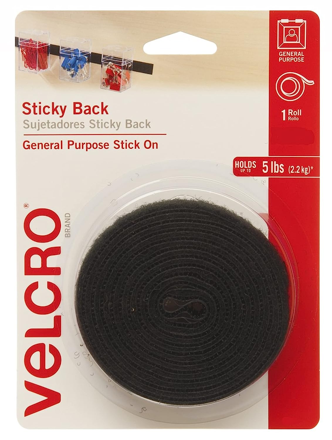 VELCRO Brand 6 Ft x 3/4 in | Sticky Back Tape Roll [...]