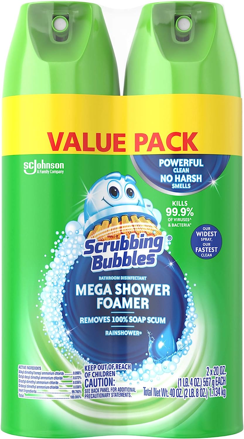 Scrubbing Bubbles Mega Shower Foamer Aerosol, Tough [...]