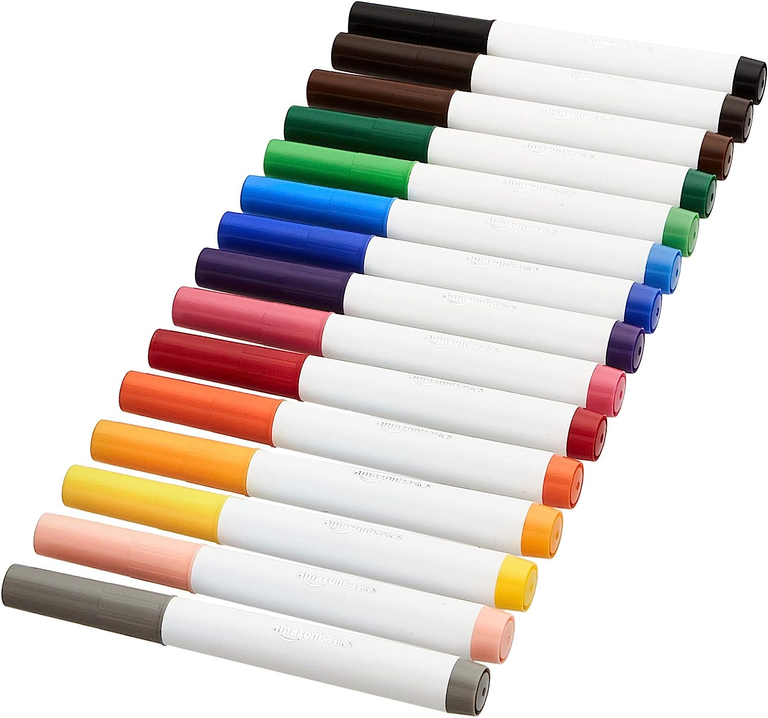 Amazon Basics Broad Line Washable Markers, 15 Colors, 2 pack