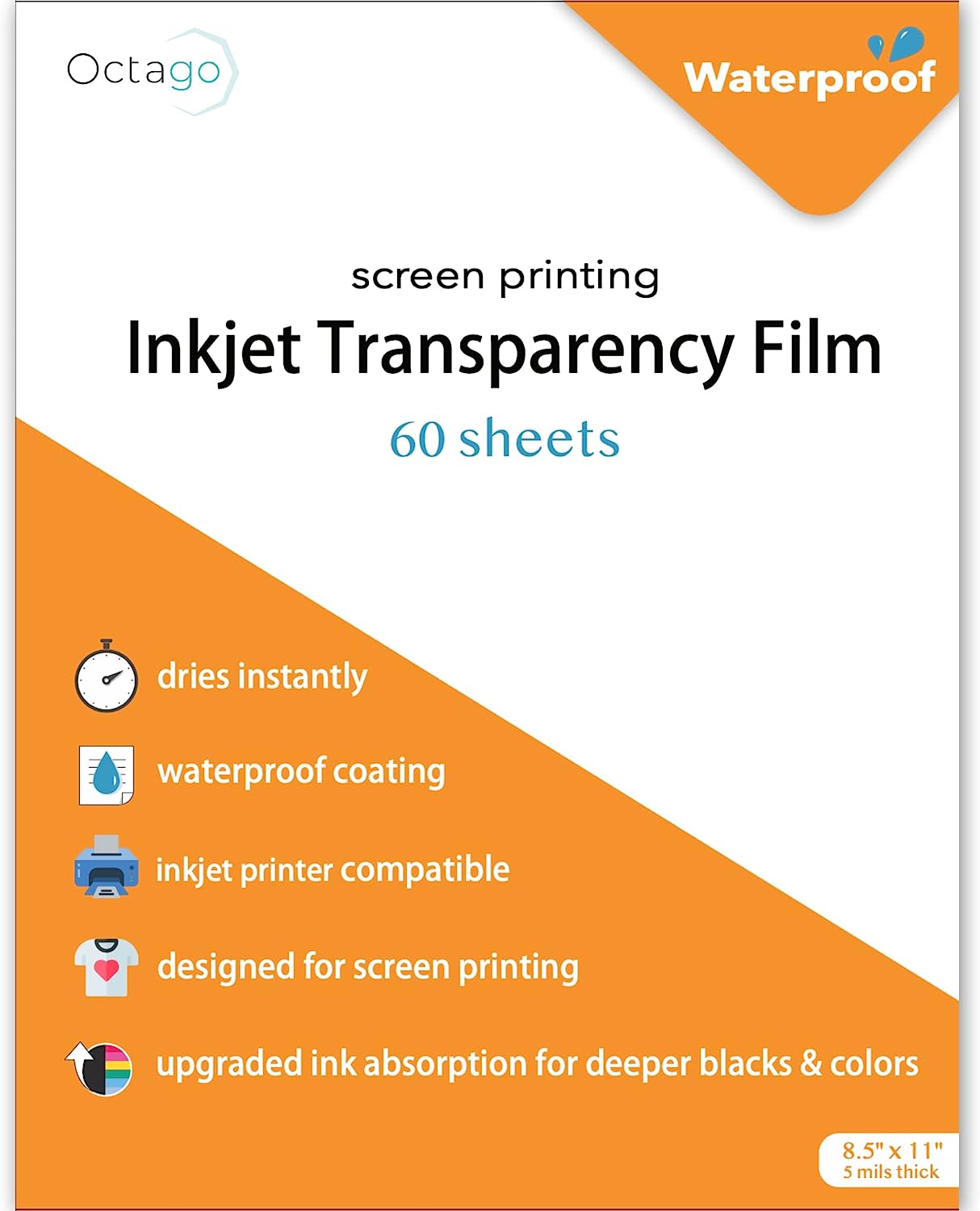Octago Waterproof Inkjet Transparency Film for Screen [...]