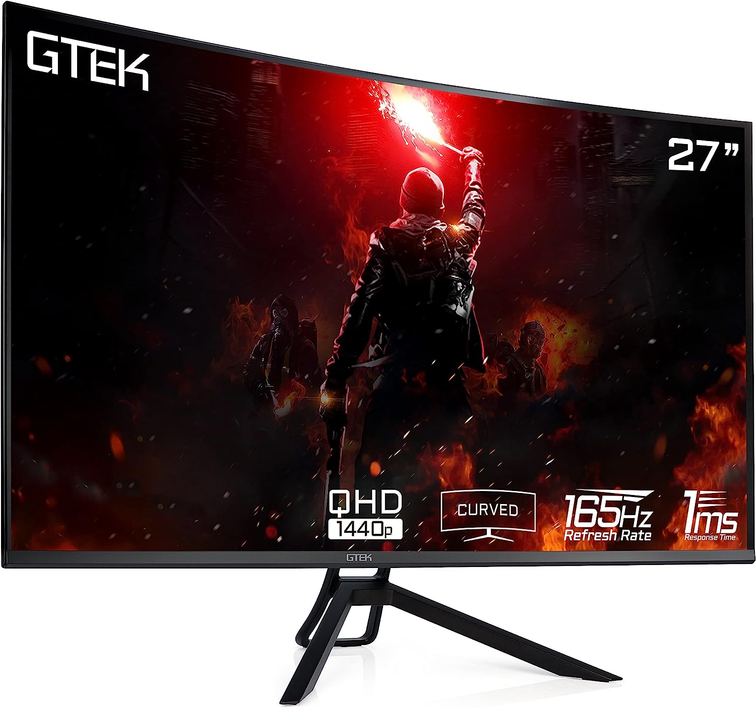 GTEK 165Hz 2K Gaming Monitor, 27 Inch Frameless [...]