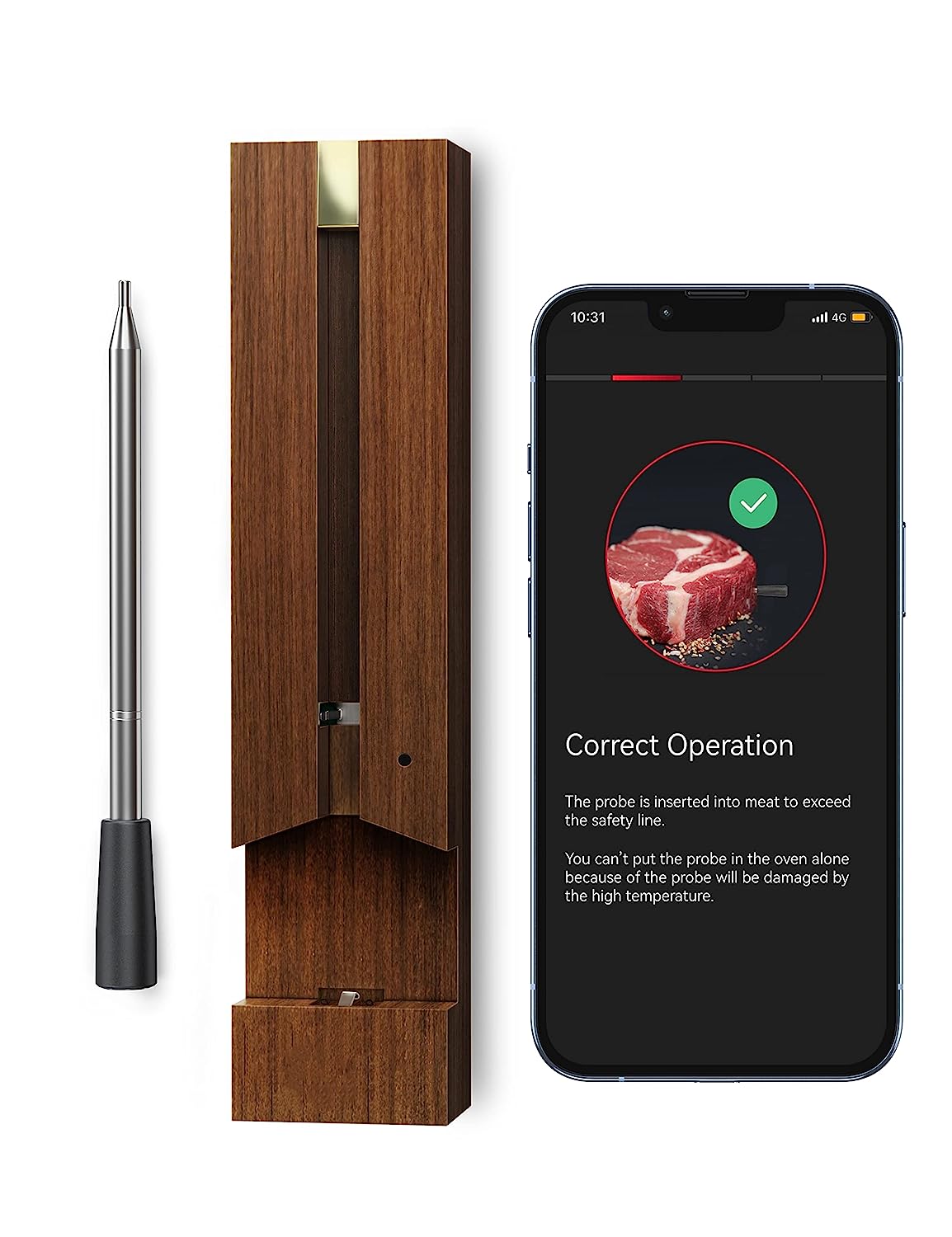 Smart Meat Thermometer, MiTechPro Wireless Food [...]