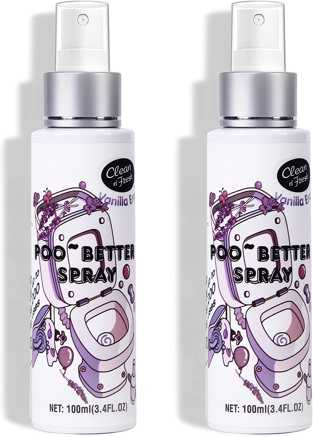 Pre-Poop Toilet Spray Vanilla Lavender Scent, Up to [...]
