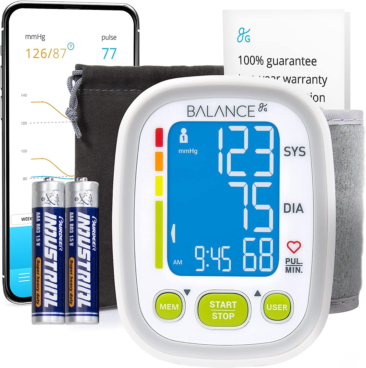 Bluetooth Blood Pressure Monitor Wrist - by Greater [...]