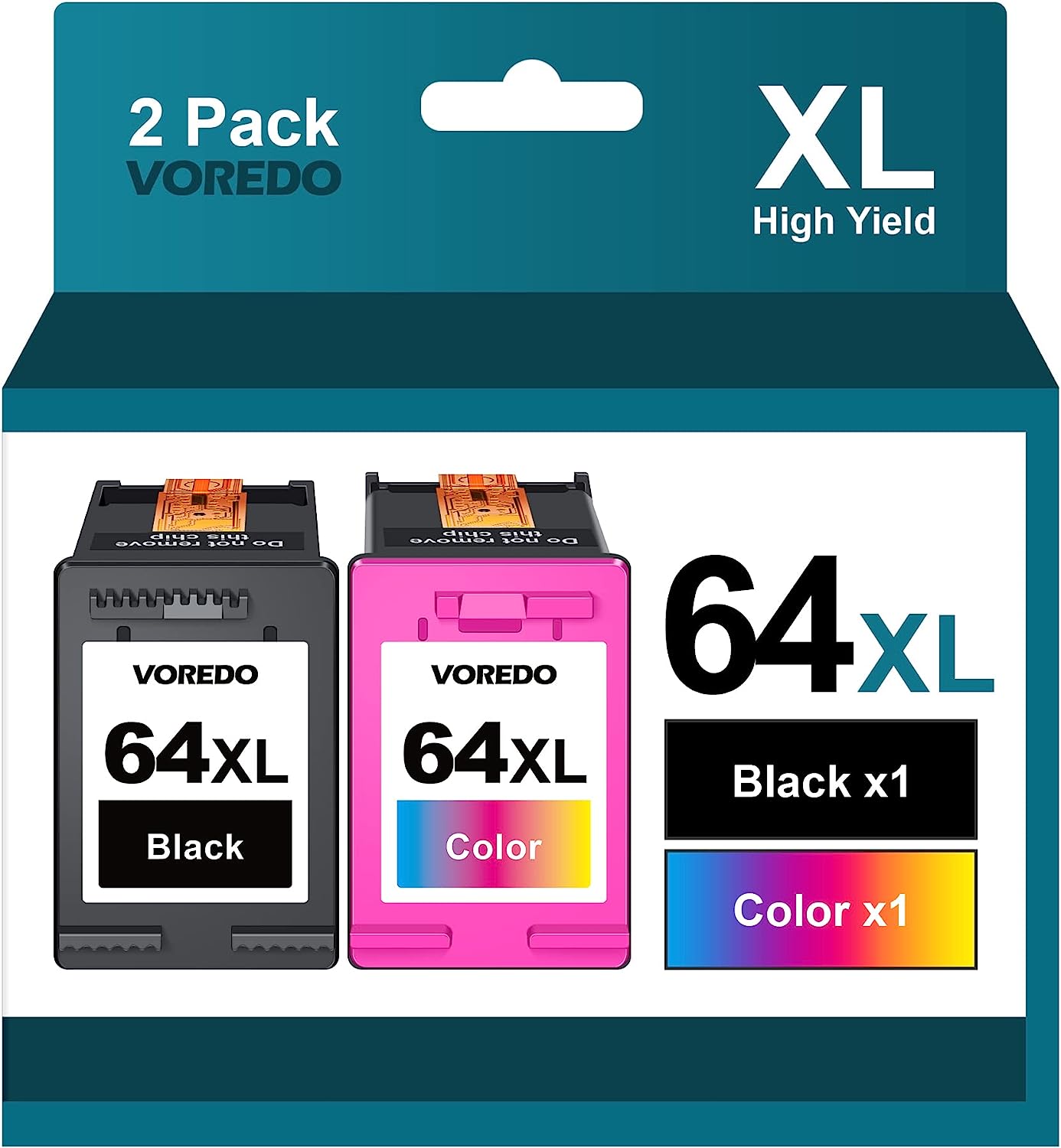 64XL Ink Cartridge Combo Pack Replacement for HP Ink [...]