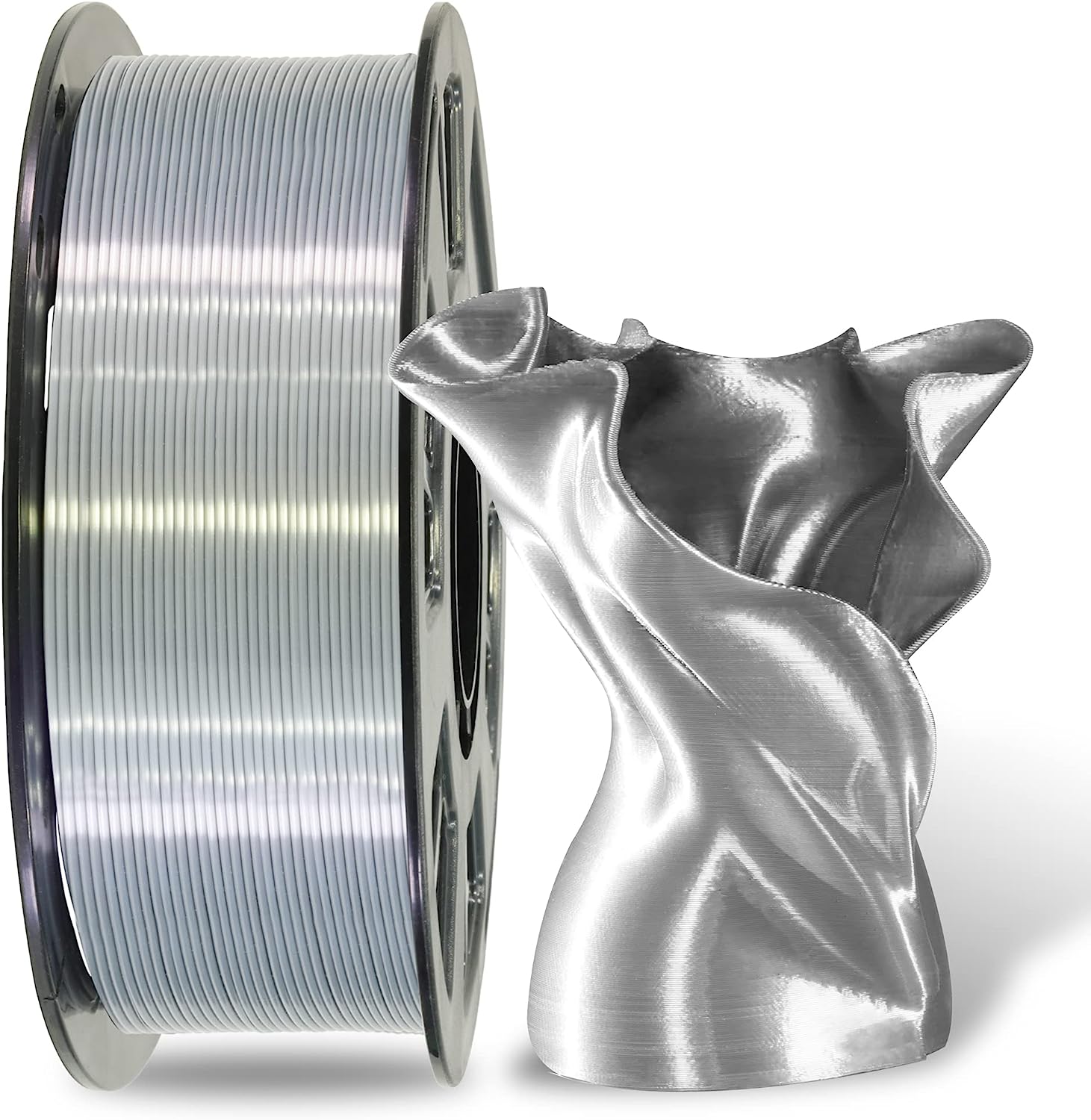 MIKA3D 1.75mm Silk Metallic Silver Shiny PLA 3D [...]