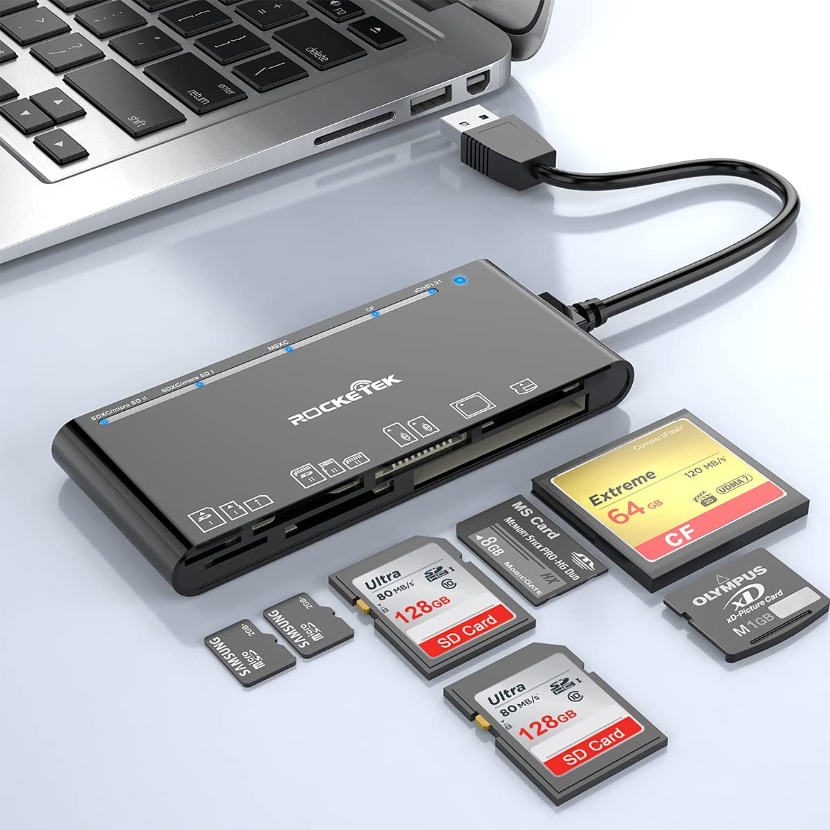 7-IN-1 Multi Card Reader, Rocketek USB 3.0 Memory Card [...]