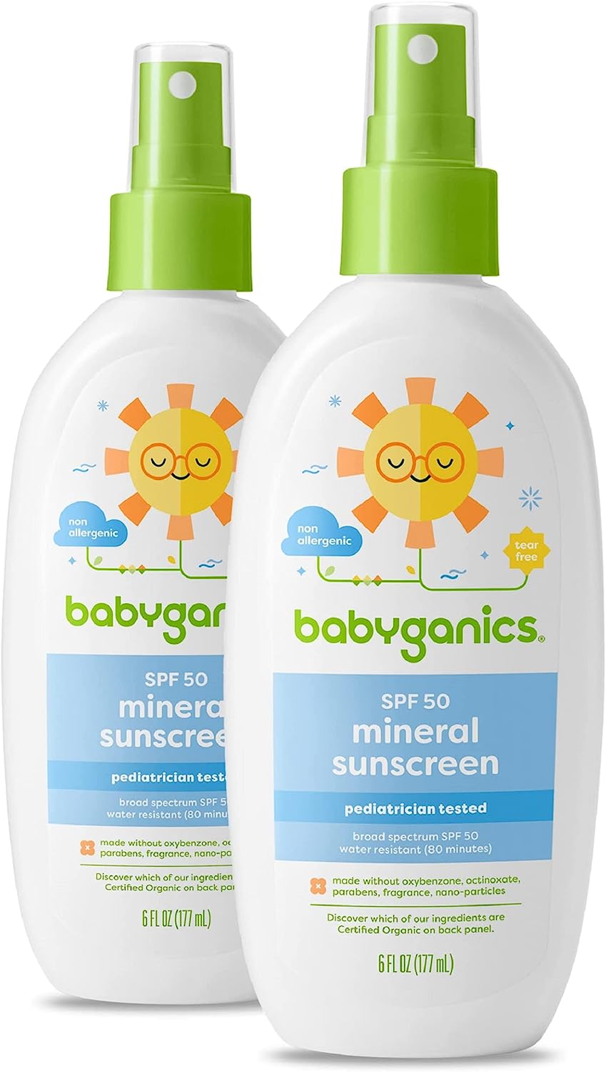 Babyganics SPF 50 Baby Sunscreen Spray | UVA UVB [...]