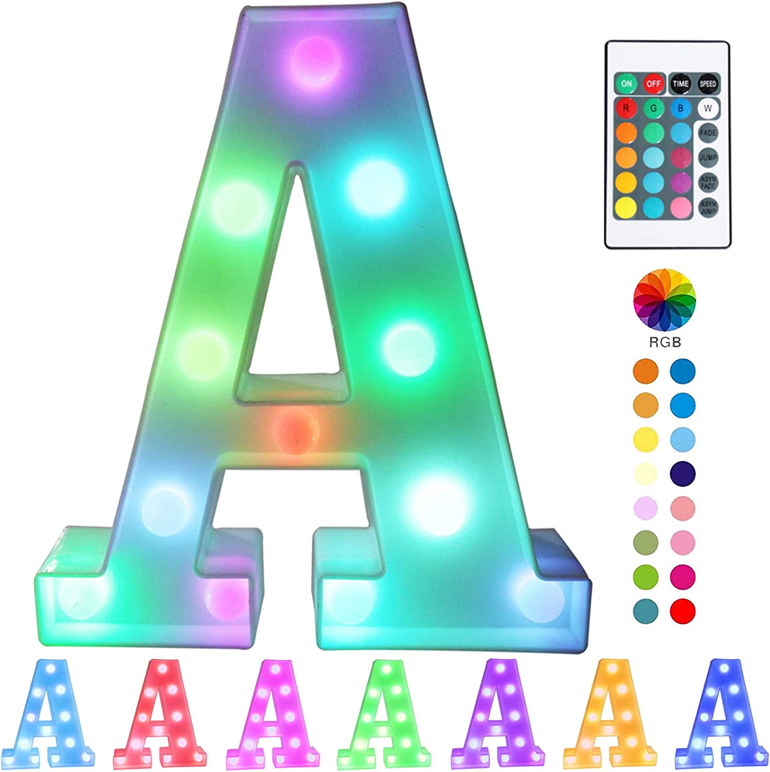 Pooqla Colorful LED marquee letter lights with Remote [...]