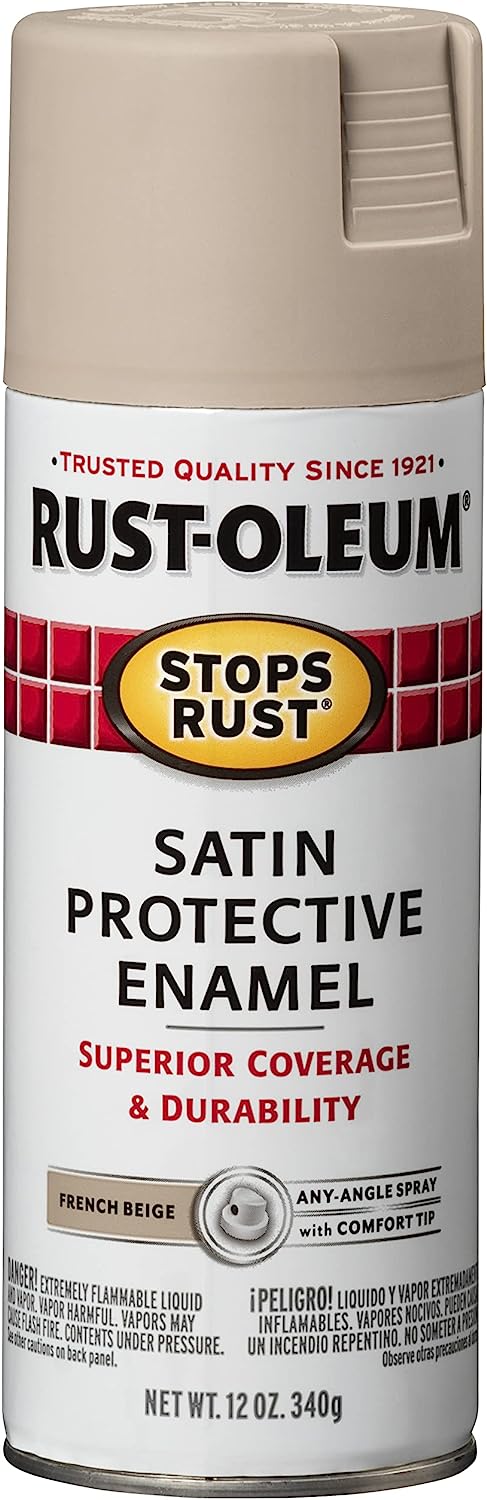 Rust-Oleum 276271 Stops Rust Spray Paint, 12 oz, Satin [...]