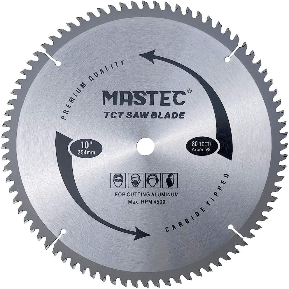 MASTEC 10 Inch 80 Tooth TCG for Aluminum and Non [...]