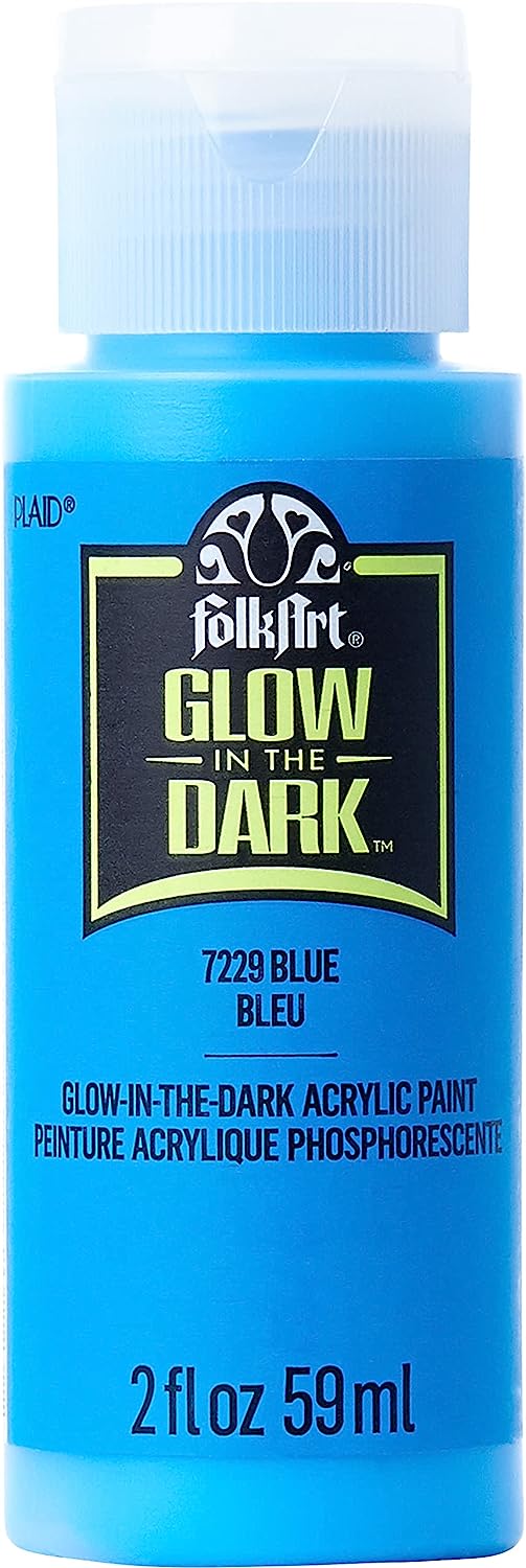 FolkArt Glow-in-the-Dark Acrylic Paint, 2oz., Blue