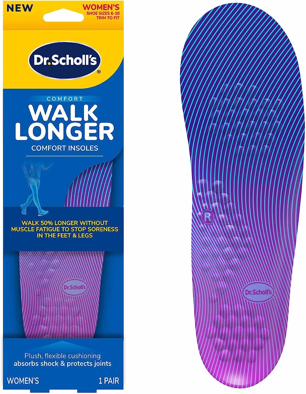 Dr. Scholl's Walk Longer Insoles, Women's, 1 Pair, [...]