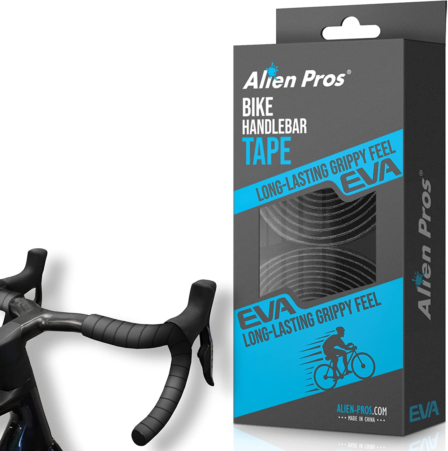 ALIEN PROS Bike Handlebar Tape EVA (Set of 2) Black [...]