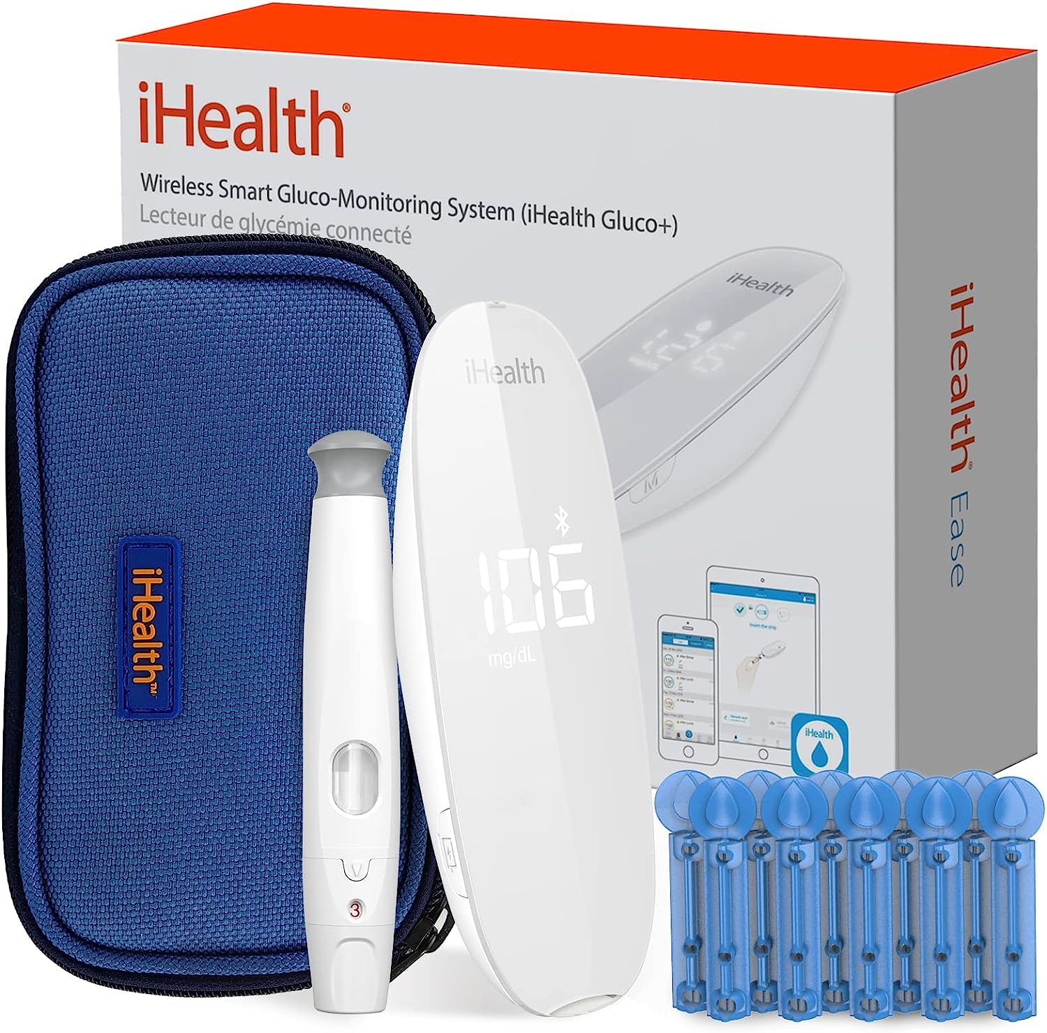 iHealth Gluco Plus Smart Blood Glucose Meter, Wireless [...]