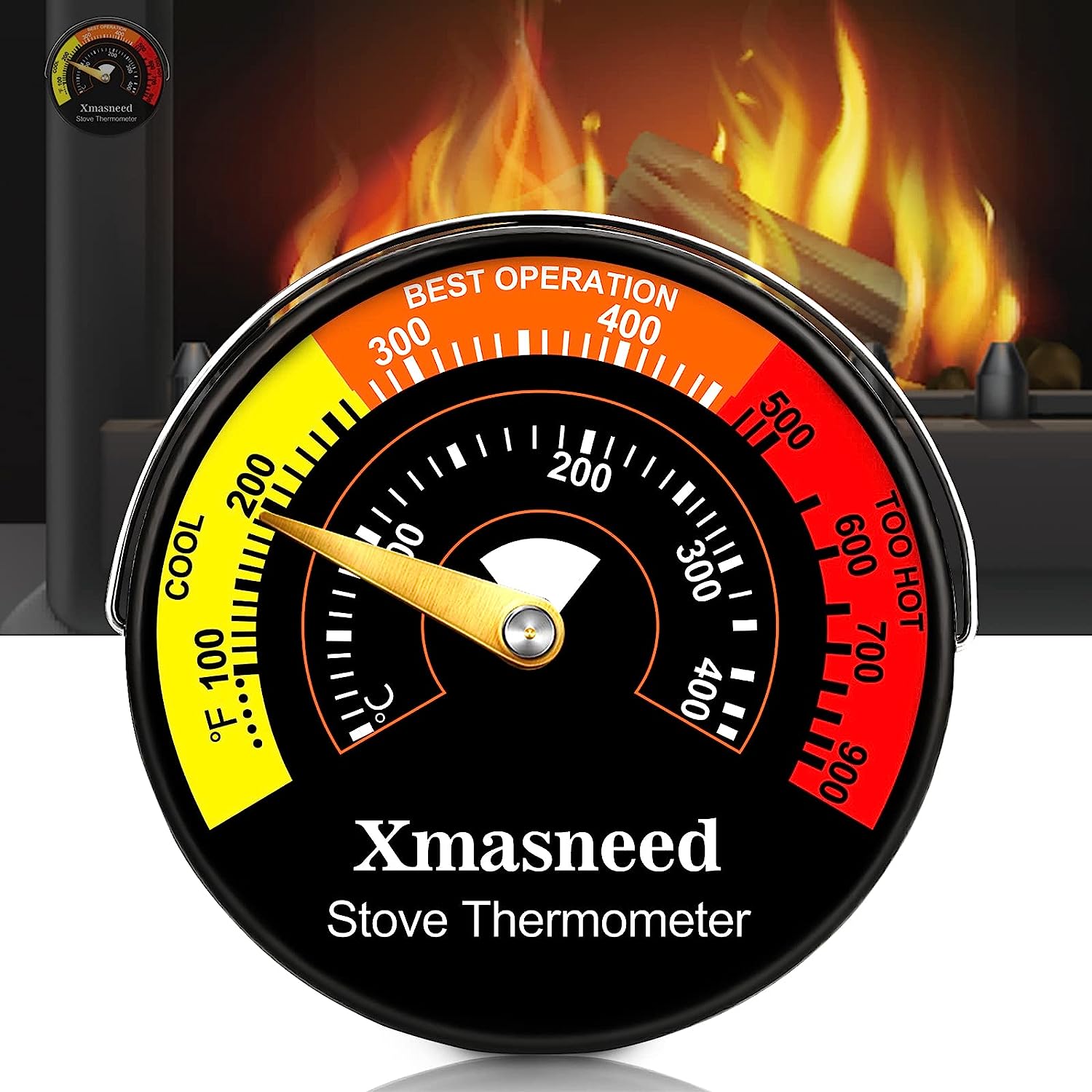 Wood Stove Thermometer Magnetic, Oven Stove [...]