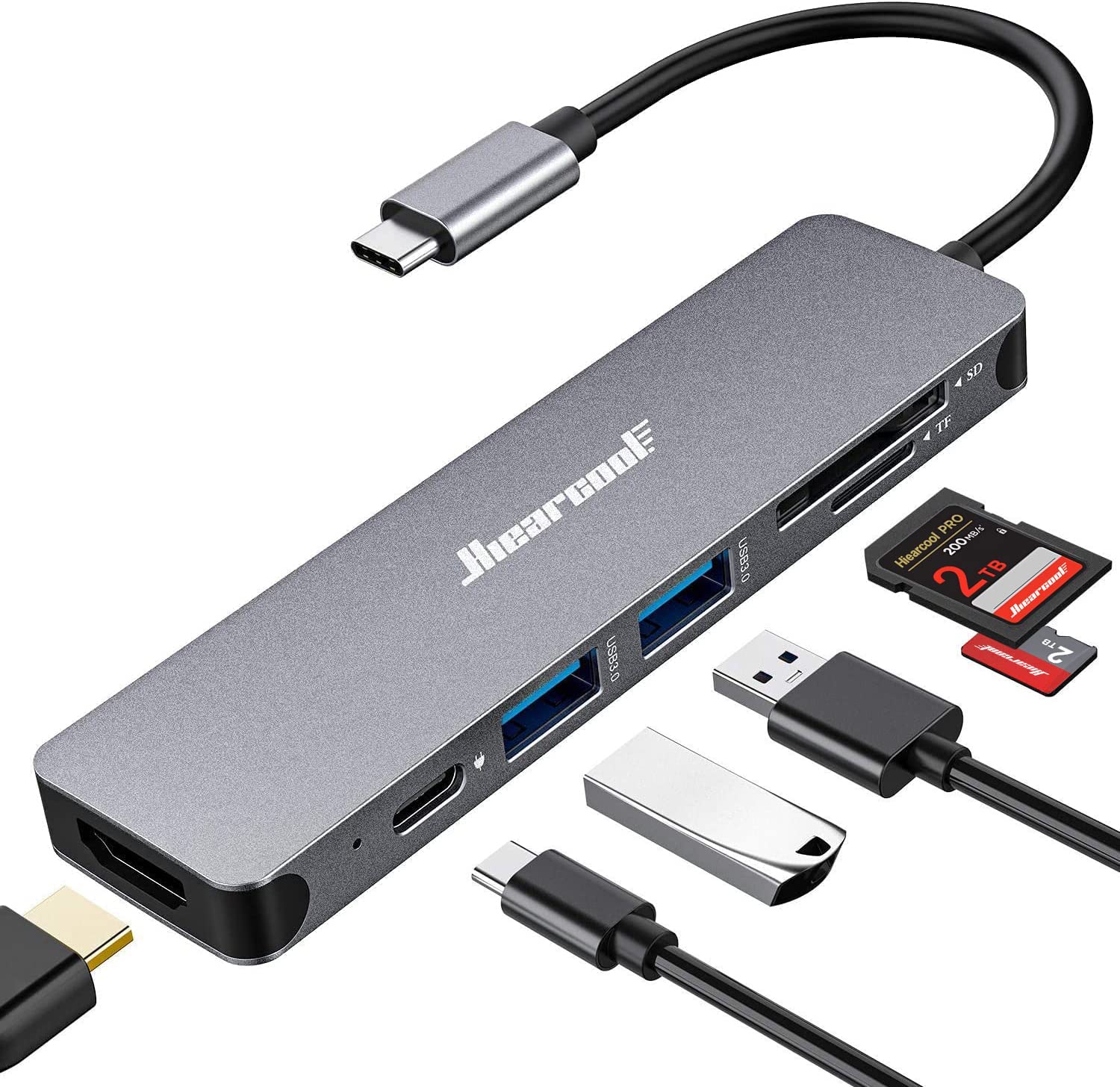 Hiearcool USB C Hub, USB C Multi-Port Adapter for [...]