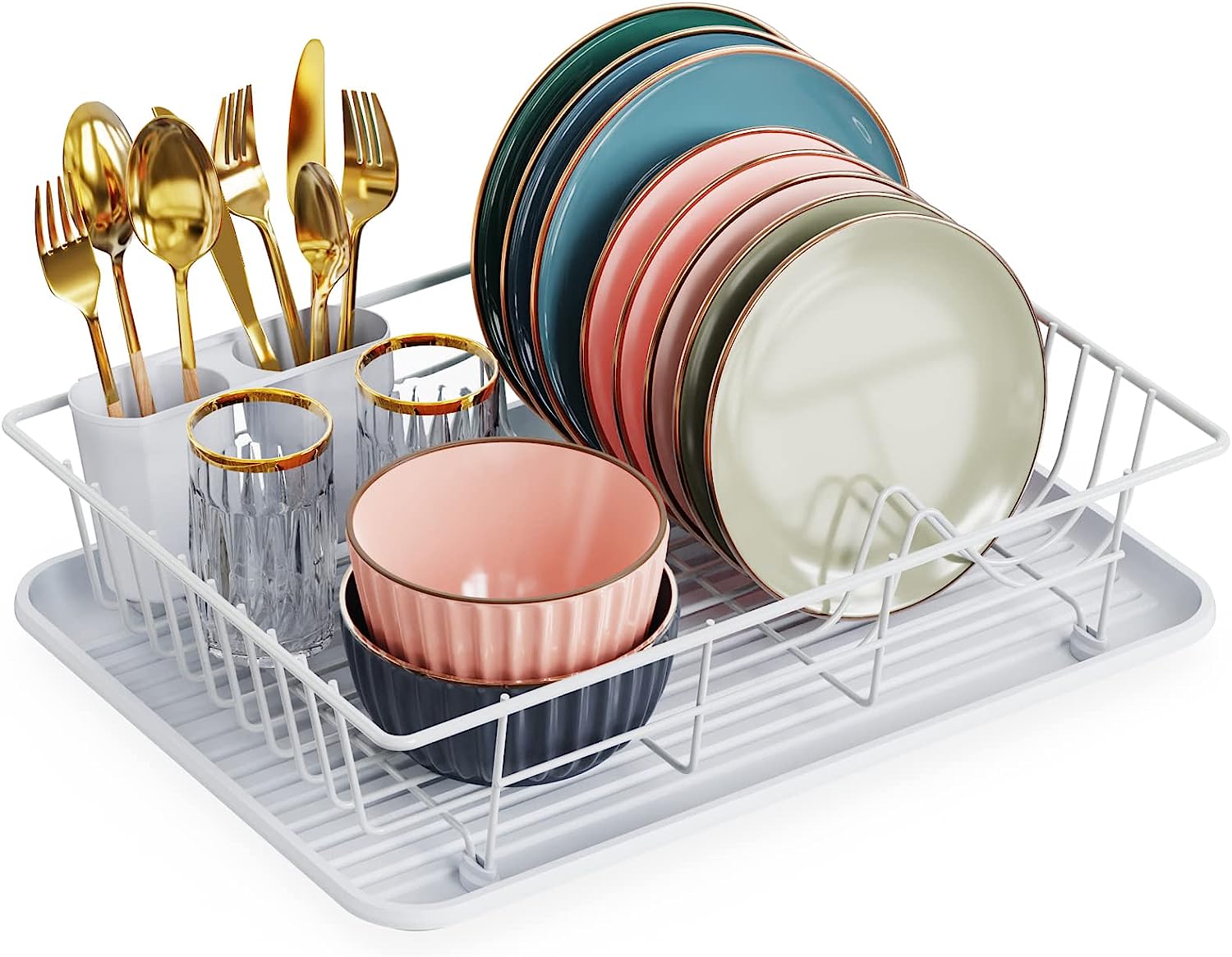 GSlife Dish Drying Rack for Kitchen Counter, Dish Rack [...]