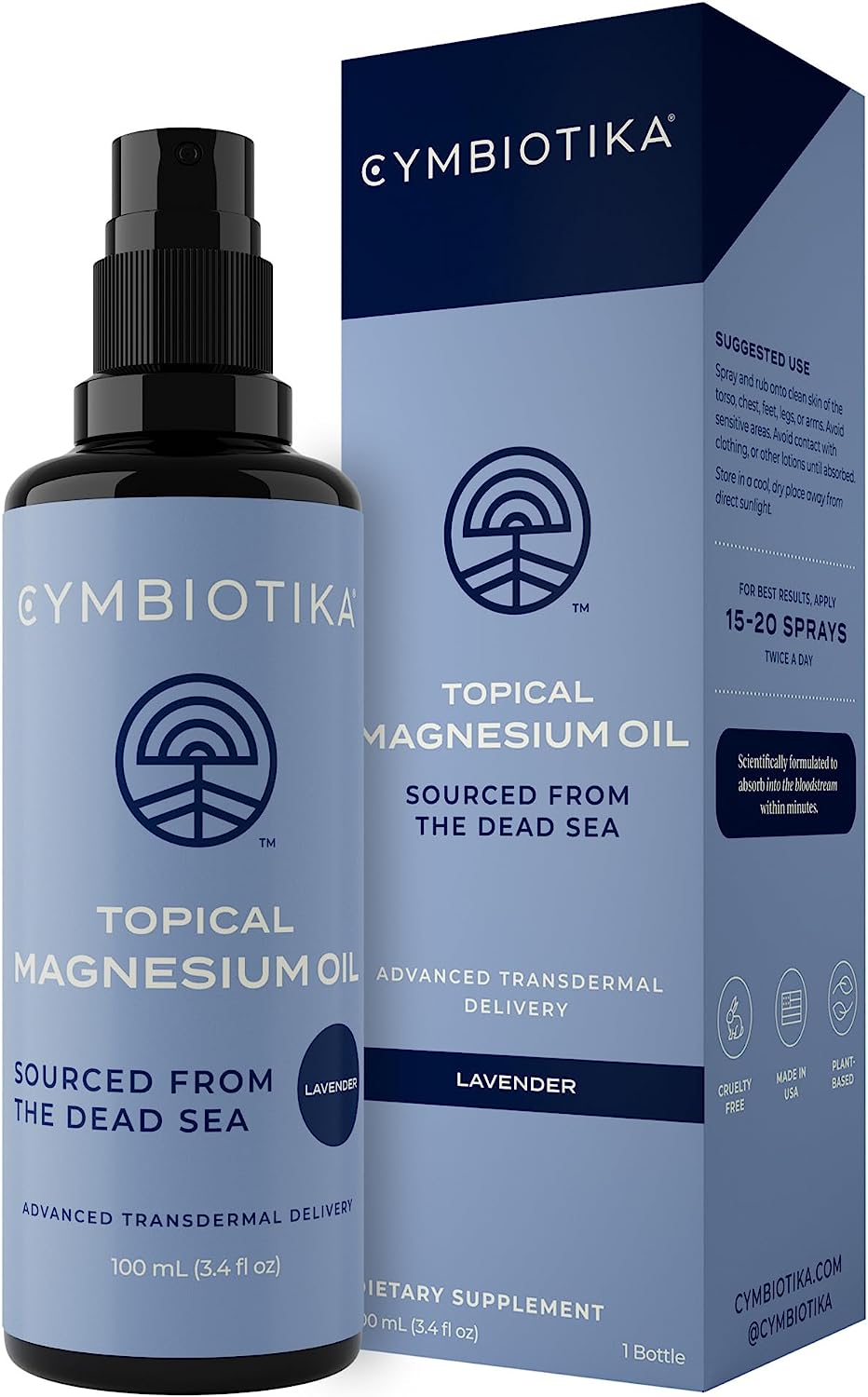 CYMBIOTIKA Topical Magnesium Oil Spray for Body, [...]