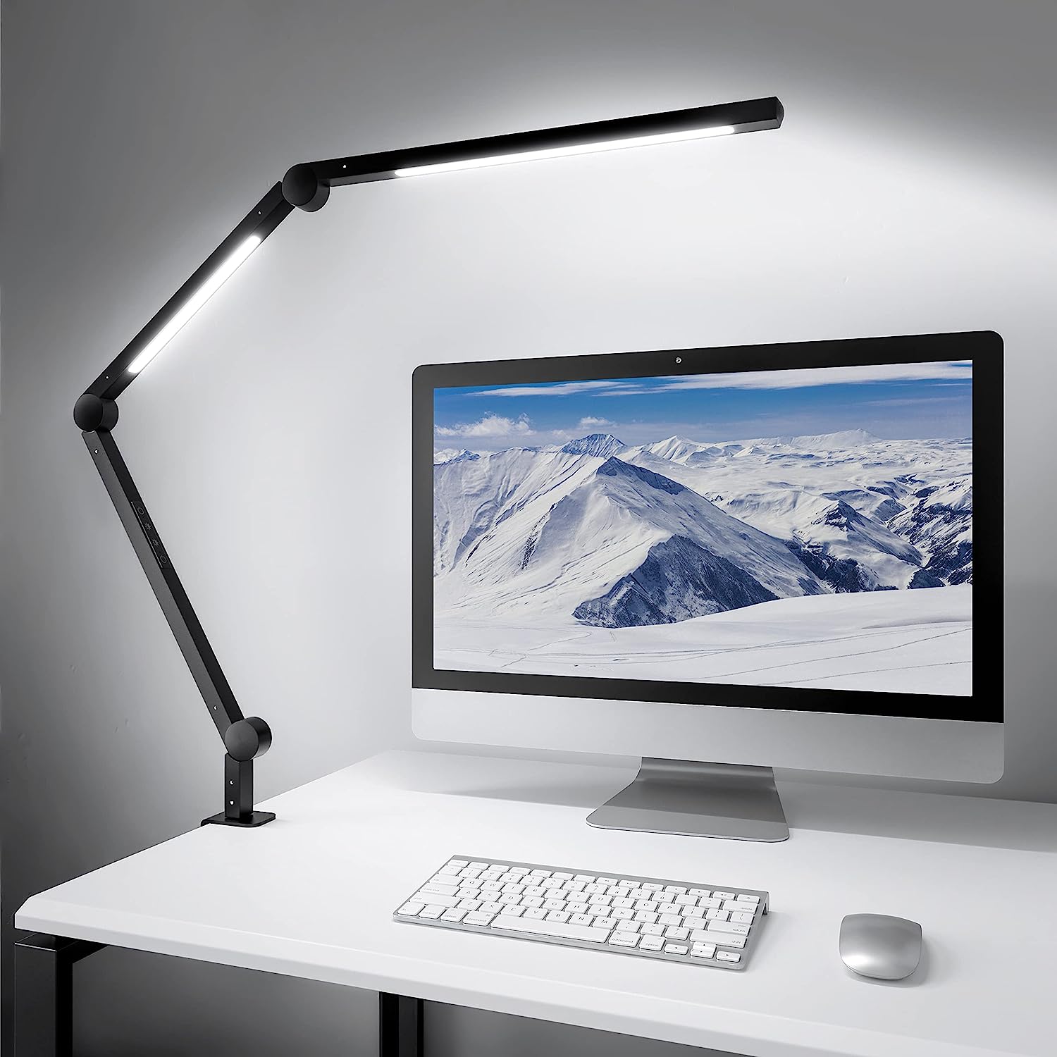 MediAcous LED Desk Lamp with Clamp, Dual Light Sources [...]