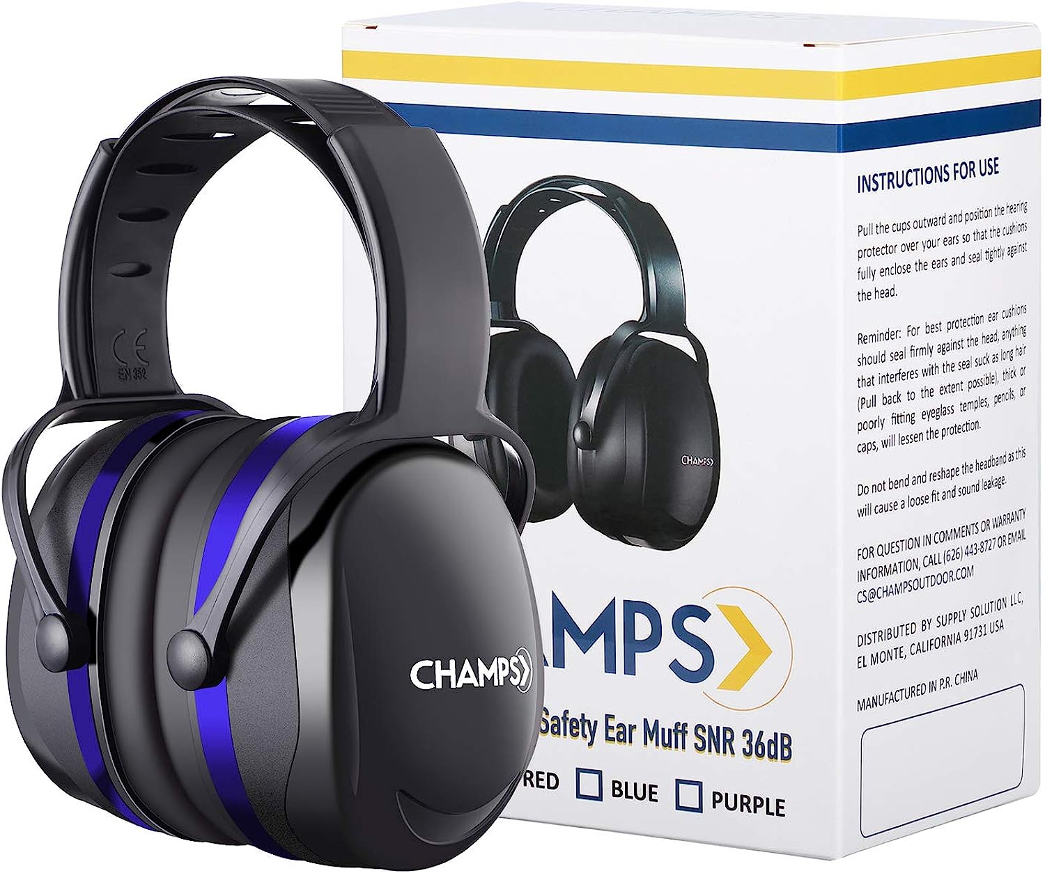 Shooting Earmuff, Champs Noise Reduction Safety Ear [...]