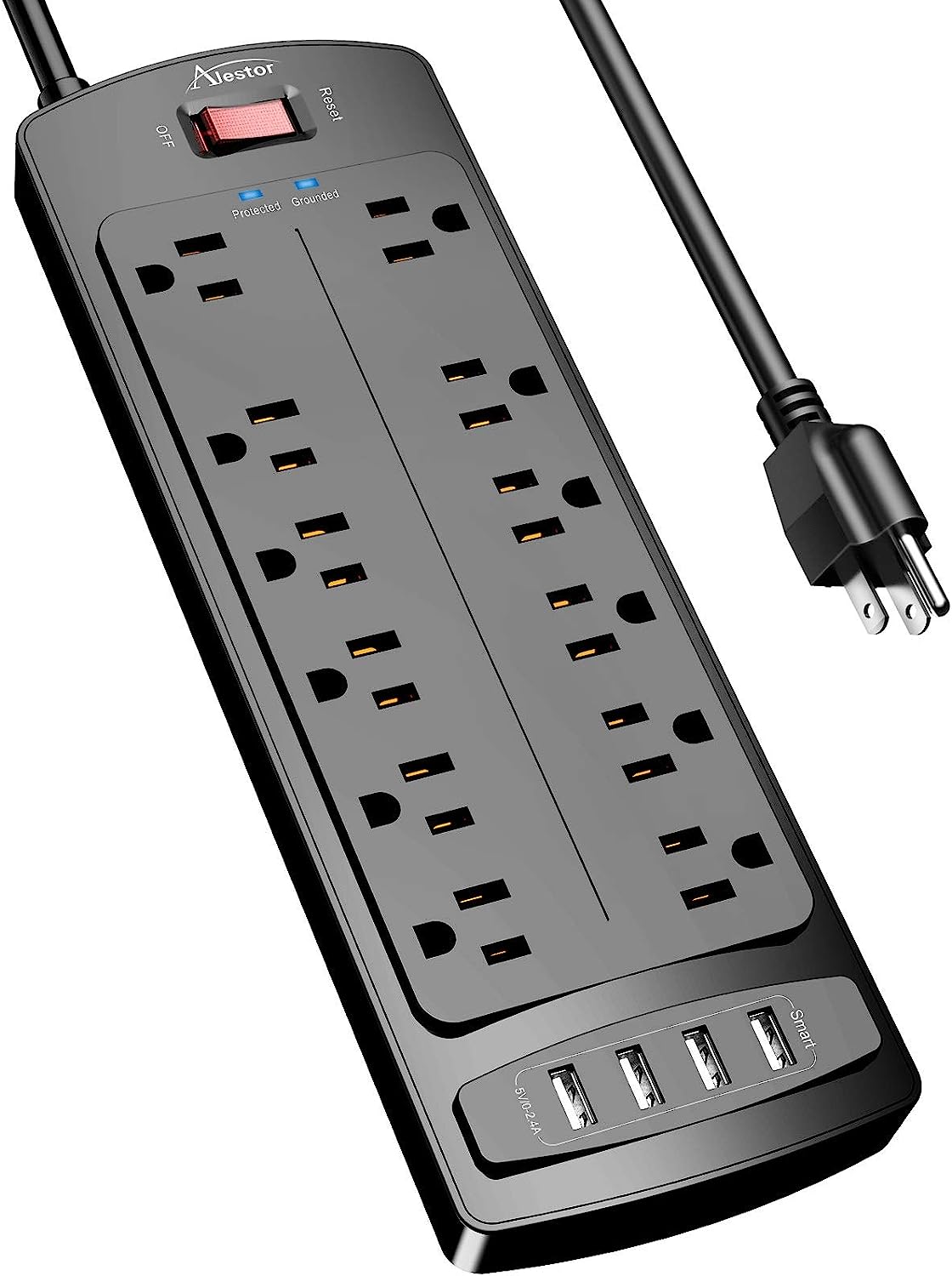 Power Strip, ALESTOR Surge Protector with 12 Outlets [...]