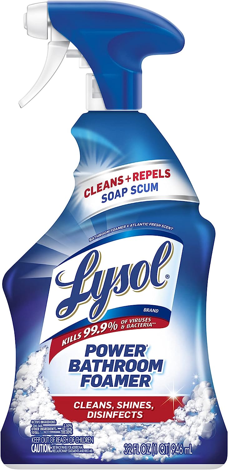 Lysol Power Foaming Cleaning Spray for Bathrooms, Foam [...]