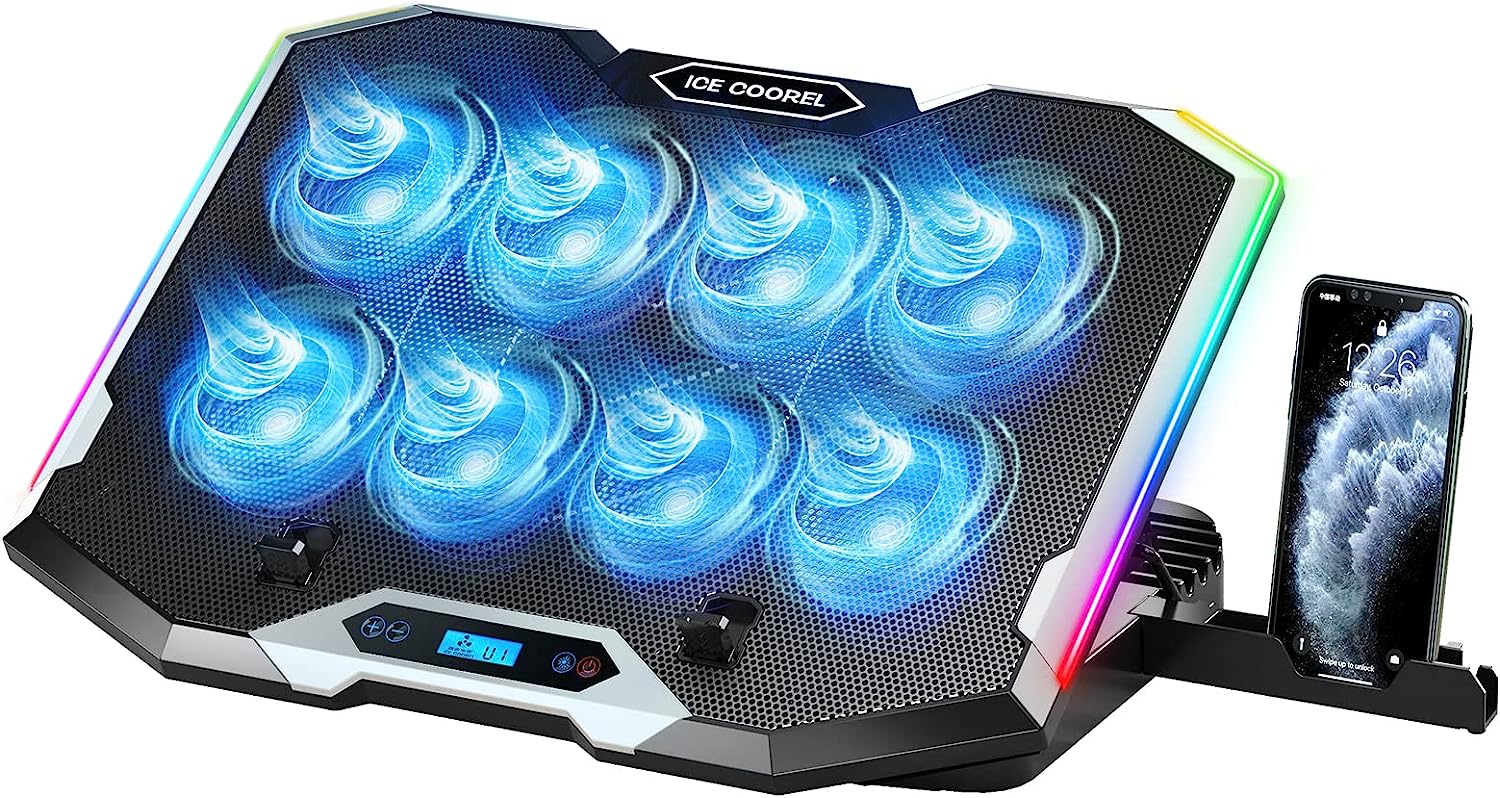 ICE COOREL Gaming Laptop Cooling Pad with 8 Cooling [...]