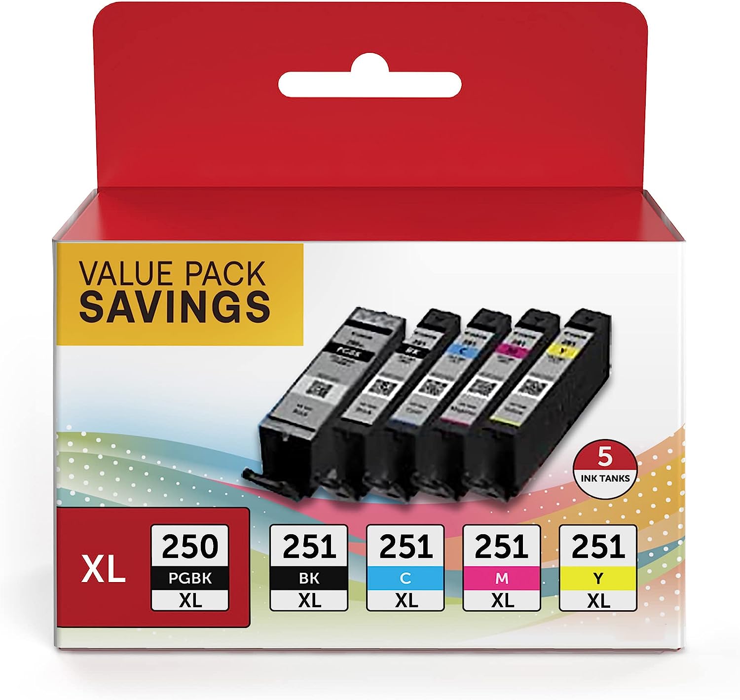 PGI-250XL CLI-251XL 5 Color Value Pack, Compatible for [...]